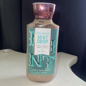 Bath & Body Works Coconut Mint Drop Super Smooth Body Lotion Shea Butter 8OZ